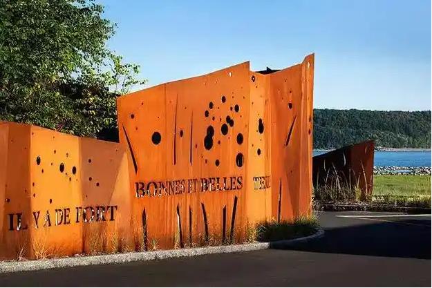 门头沟锈钢板景观