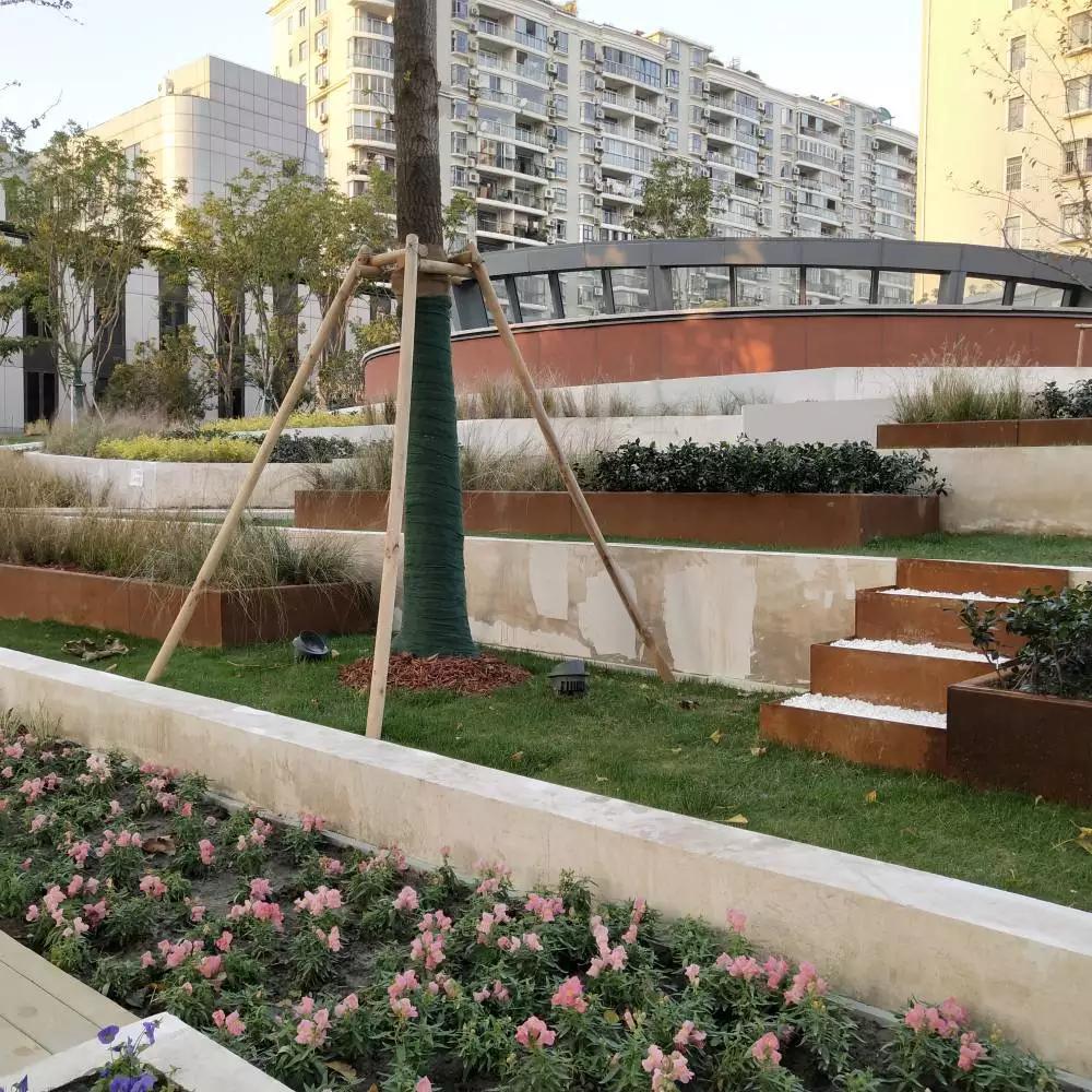 门头沟锈钢板花园围边